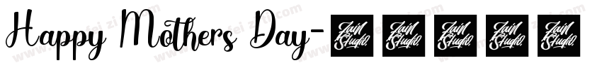 Happy Mothers Day字体转换